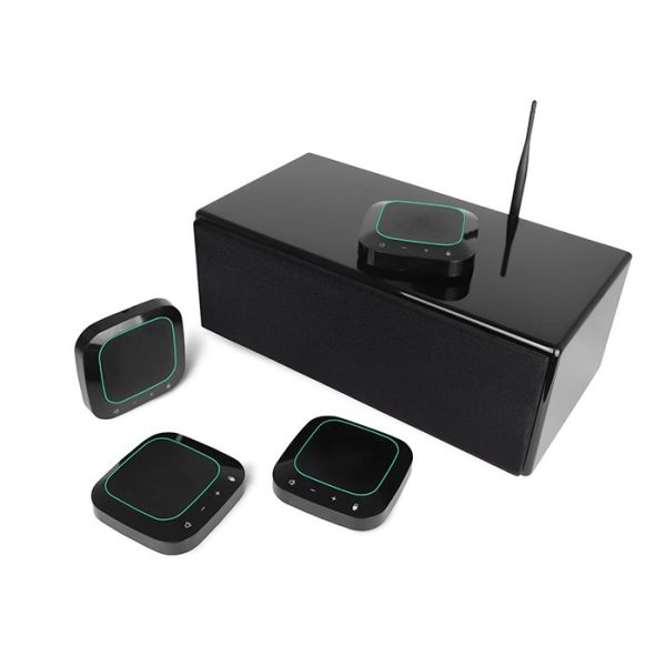 4 wireless Konferenz Mikrofone mit Echo Unterdrückung